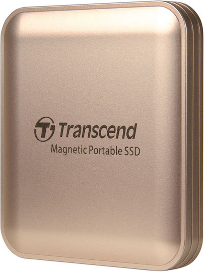 Transcend ESD420 USB-C 3.1 / Lightning / 3.2 Εξωτερικός SSD 1TB 2.5" Champagne Gold