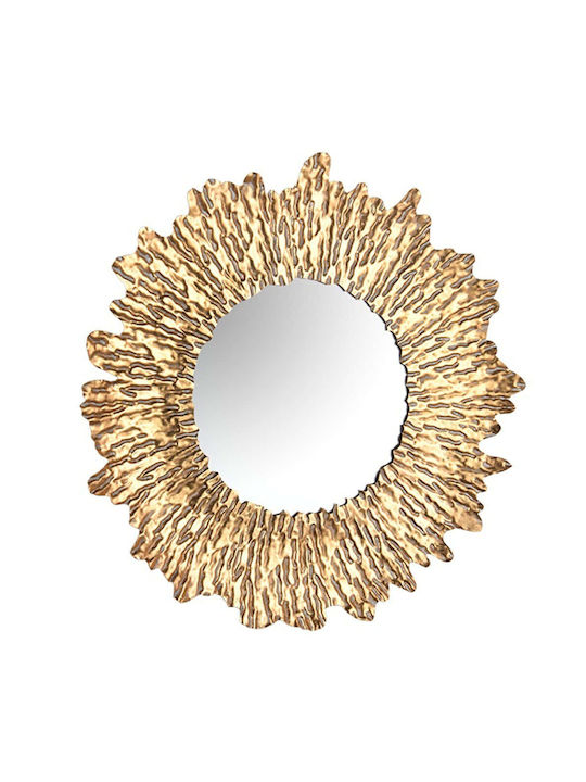Mirrors & More Runa Wandspiegel mit Gelb Metall...