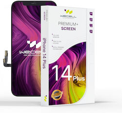 Екран Wecell Premium Incell с Рамка за iPhone 14 Plus (Черен)