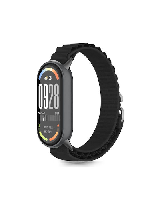 Tech-Protect Λουράκι Υφασμάτινο Μαύρο (Smart Band 8 / Smart Band 9 / Smart Band 10)