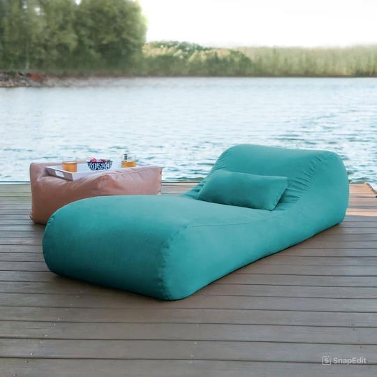 Liegestuhl Luxury Anabel Türkis 190x70x60cm Liegestuhl Luxury Anabel Türkis 190x70x60cm