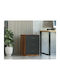 Kailua 2102 Wooden Chest of Drawers Walnut, Anthracite 45x47x62cm