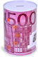 Metal Piggy Bank Giant 500 Euro 15x21cm