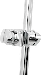 Obus Block Articulated Shower Rod Holder Chrome