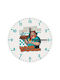 Koupakoupa Steves Lava Chicken Wall Clock Wooden Ø20cm