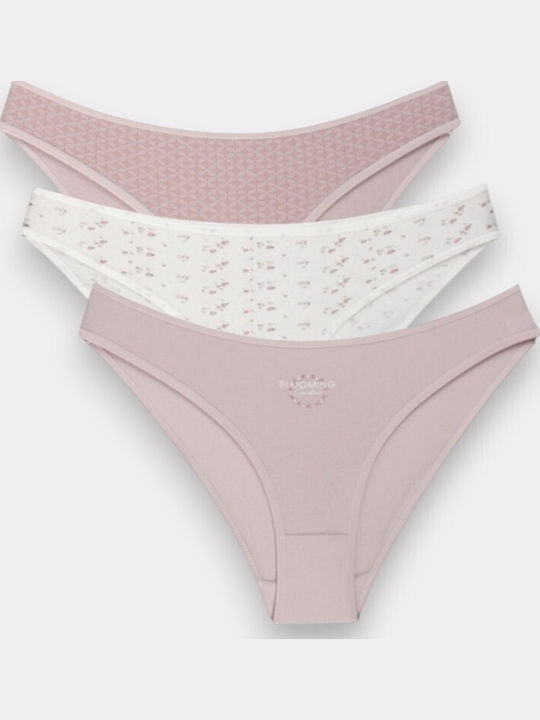 Damen Slip 3Pack Colorful