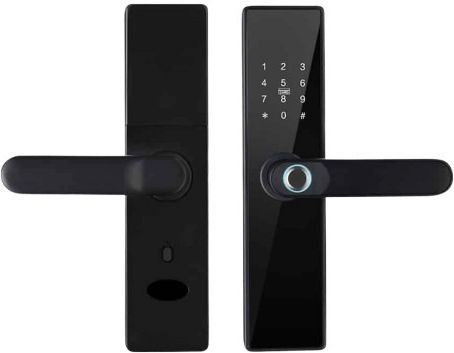 Încuietoare Electronică de Ușă Conectivitate Bluetooth Wi-Fi Neagră