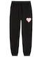 Soccer Sweatpants Trousers with Elastic Black