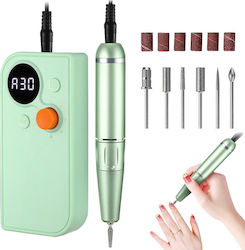 Nail Drill Battery 35W Green with 30000 Rotatio...