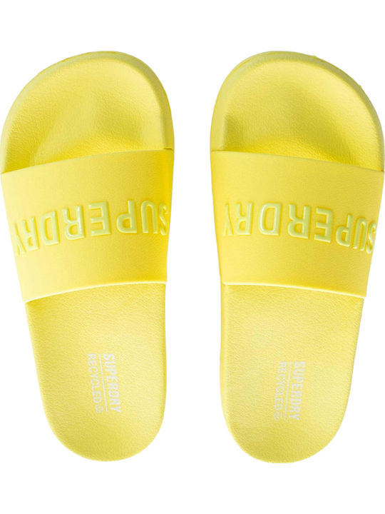 Superdry Ανδρικά Slides Κίτρινα