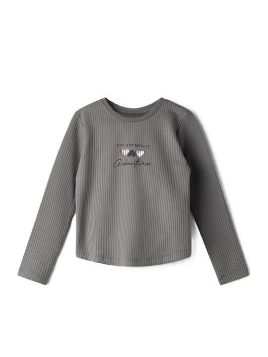 Evita Kids' Shirt Long Sleeve Gray