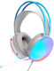 Xtrike Me GH-511 Over Ear Gaming Headset με σύνδεση 3.5mm / USB Λευκό