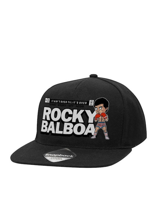 Rocky Balboa Καπέλο Ενηλίκων Flat Snapback Μαύρ...