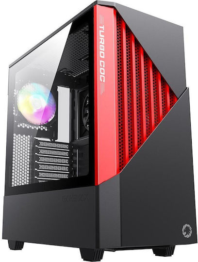 GameMax Contac OC Gaming Middle Tower Carcasă Calculator cu Fereastră Laterală și Iluminare ARGB Negru