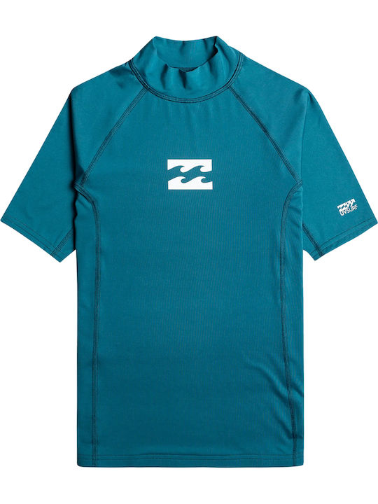 Billabong Waves Kids Swimwear Rashguard Green EBBWR00101-MRE