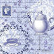 Blue Napkin Blue Background 1 Piece