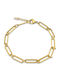 Goldjewels Гривна от Стомана Златно