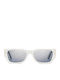 Dior Unisex Γυαλιά Ηλίου με Λευκό Κοκκάλινο Σκελετό και Ασημί Καθρέφτη Φακό DIORPACIFIC S2U 95A8