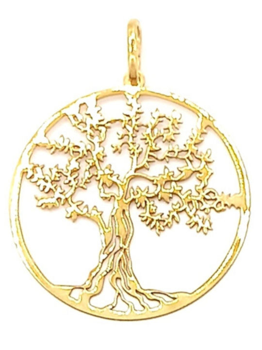 PS Silver Tree Charm Made of Gold Plated Silver