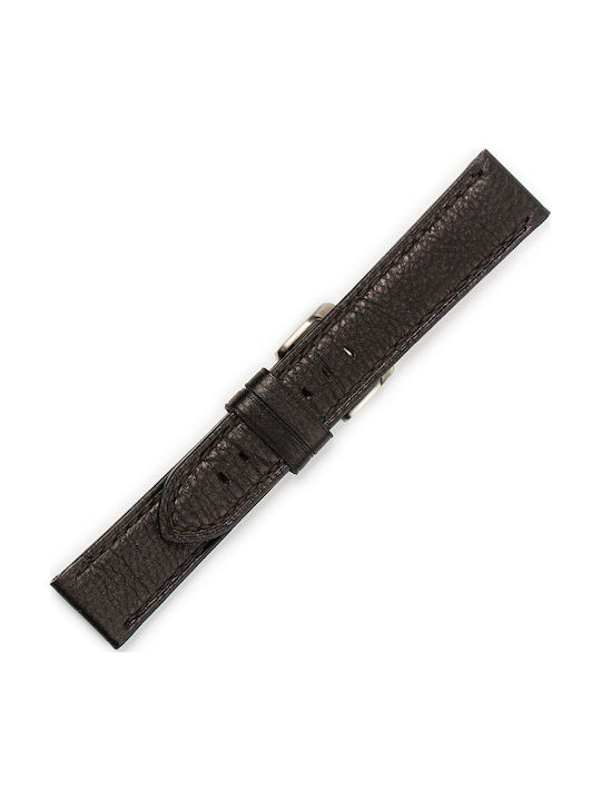 KOSTELO Leather Strap Black 20mm
