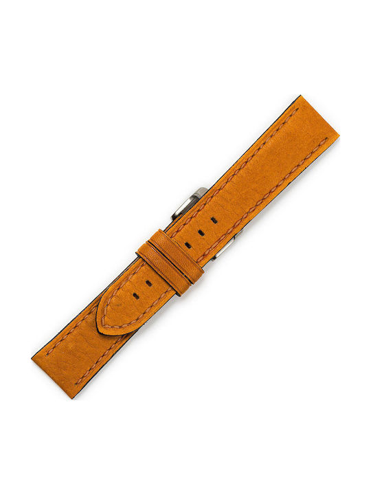 KOSTELO Leather Strap Yellow 20mm