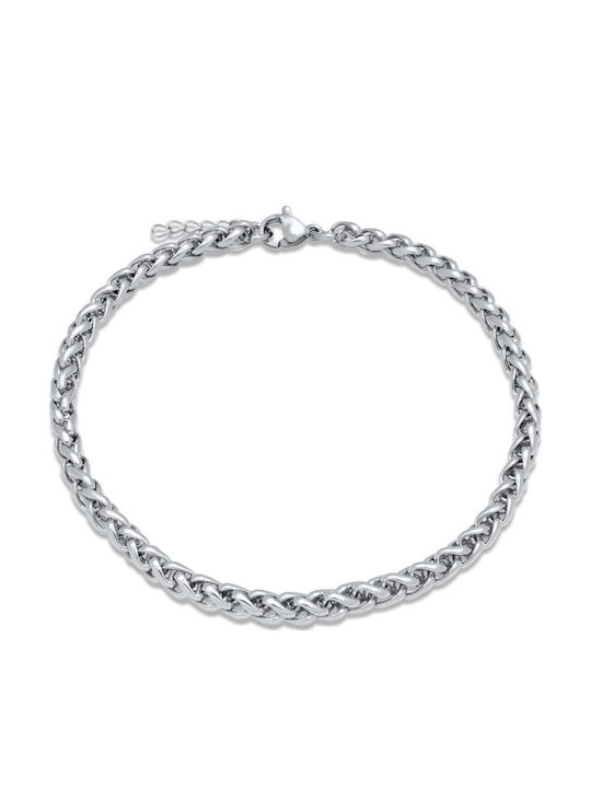Goldjewels Αλυσίδα Χειρός από Ανοξείδωτο Ατσάλι Λεπτή Πάχους 4mm