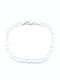 PS Silver Ανδρική Ασημένια Αλυσίδα Χειρός Θήτα Λεπτή Πάχους 5.5mm και Μήκους 18cm