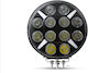 Roundς Waterproof Headlights Car LED Nissan Trade 12V 100W 9cm with White Lighting 1pcs