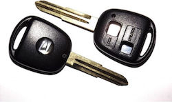 Car Key Shell with Blade with 2 Buttons for Daihatsu