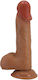 Dildo Realistisches Dildo Mit Saugnapf Braun