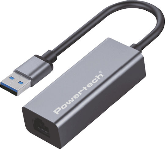 Powertech PT-1454 Αντάπτορας Δικτύου USB με Ενσύρματη Σύνδεση Gigabit Ethernet