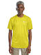 Short Sleeve Athletic Blouse Yellow