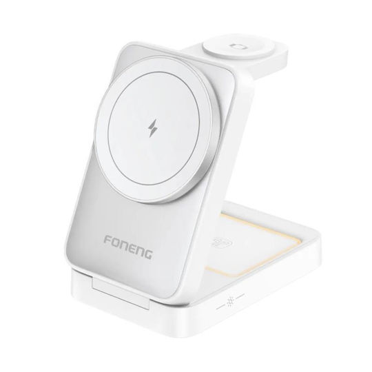 Foneng Încărcător Wireless (Qi Pad) 15W Albς (CP126)