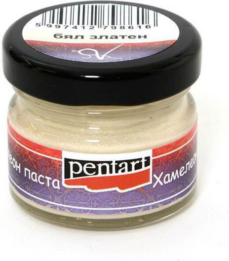 Wax Paste Patina 20ml White Gold Pentart