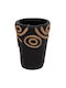 HomeMarkt Decorative Vase Dean Black 15x15x25cm