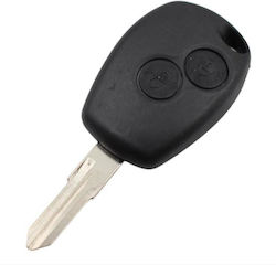Carcasă cheie auto cu lamă cu 2 butoane pentru Dacia / Renault Carcasă cheie auto cu lamă cu 2 butoane pentru Dacia / Renault