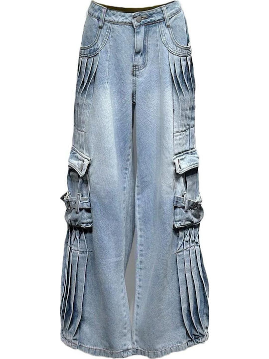Γυναικείο Jean Παντελόνι σε Relaxed Εφαρμογή Blue
