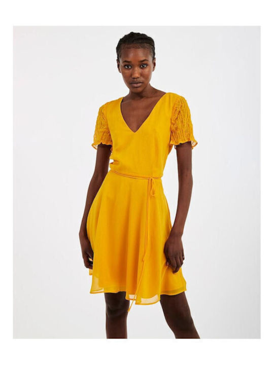 Summer Mini Dress Yellow