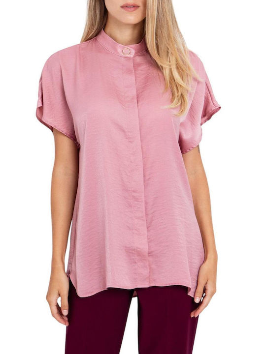Toi&Moi Women's Short Sleeve Shirt Pink