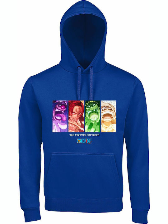 Unisex Bio-Baumwolle Hoodie Neue Vier Kaiser Ein Stück Anime Manga Königliche Bluse