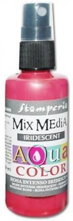 Aquacolor Spray Roz Intens Iridescent 60ml Stamperia
