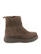 Brown Leather Women's Ankle Boots