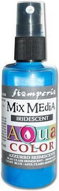 Aqua Farbenspray Stamperia 60ml Irideszentes Hellblau
