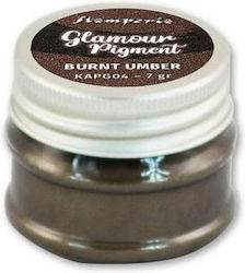 Glamour Pigment Powder 7gr Burnt Umber Stamperia