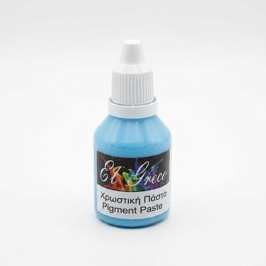 El Greco Craft Pigment Sky Blue for Porcelain and Liquid Glass 25ml