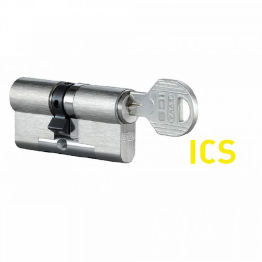 EVVA Κύλινδρος Κλειδαριάς Ασφαλείας 80mm (30-50) με 3 Κλειδιά