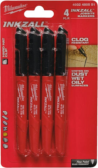 Milwaukee Marker Black 4Stück