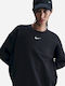 Sportswear Long Women's Sweatshirt Black