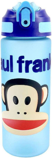 Paul Frank Παιδικό Παγούρι Θερμός Πλαστικό με Καλαμάκι Γκρι 600ml
