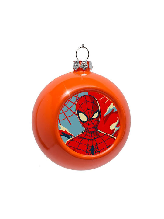 Spiderman Kid Ornament suspendat Glob Plastic Portocaliu 8buc
